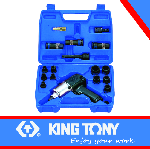 Socket Set Pneumatic Impact Wrench 21pc King Tony