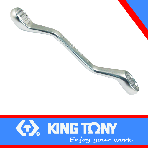 [19611415] Double Ring 14 x 15mm Wrench Mini 45° 12pt King Tony