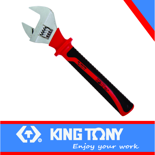 [3611VE-10] Adjustable 250mm Wrench VDE Insulated King Tony