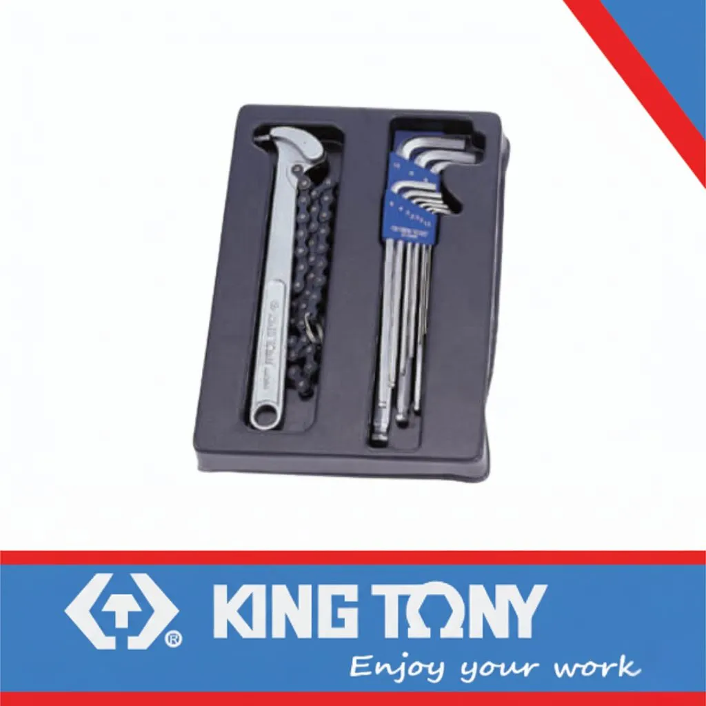 Allen Key Set & Oil Wrench 10pc King Tony