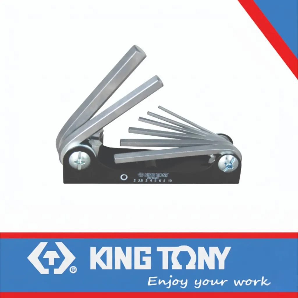 Allen Key Set 2-10mm Knife Type King Tony