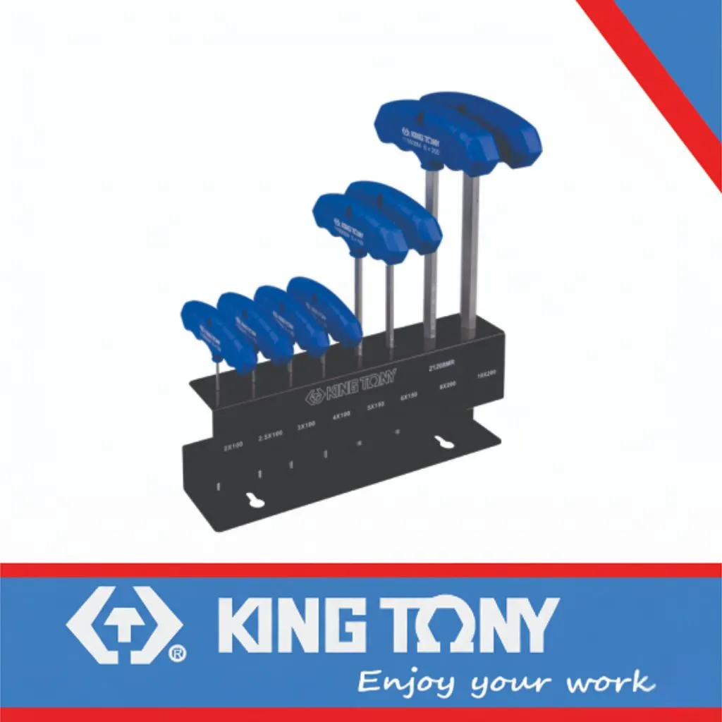 Allen Key Set 2H-10H T-Type 8pc King Tony