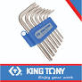 [20407PR] Torx L-Key T10-T40 Set Tamper Proof Standard Length 7pc King Tony