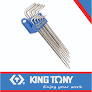 [20419PR] Torx L-Key T10-T50 Set Tamper Proof Extra Long 9pc King Tony