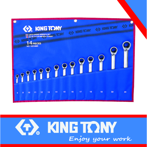 [12112MRN] Spanner Set Speed Wrench Metric 12pc King Tony