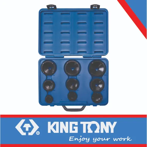[7K09MP01] Bearing Lock Nut Socket External/Internal 9pc King Tony