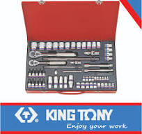 Socket Set Combination 1/4dr, 3/8dr & 1/2dr 62pc King Tony