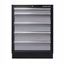 [87D11-05A-KG] Cabinet Blue/Black 5-Drawer King Tony