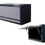 [87D11-01A-KG] Cabinet Storage Wall Black/Grey King Tony