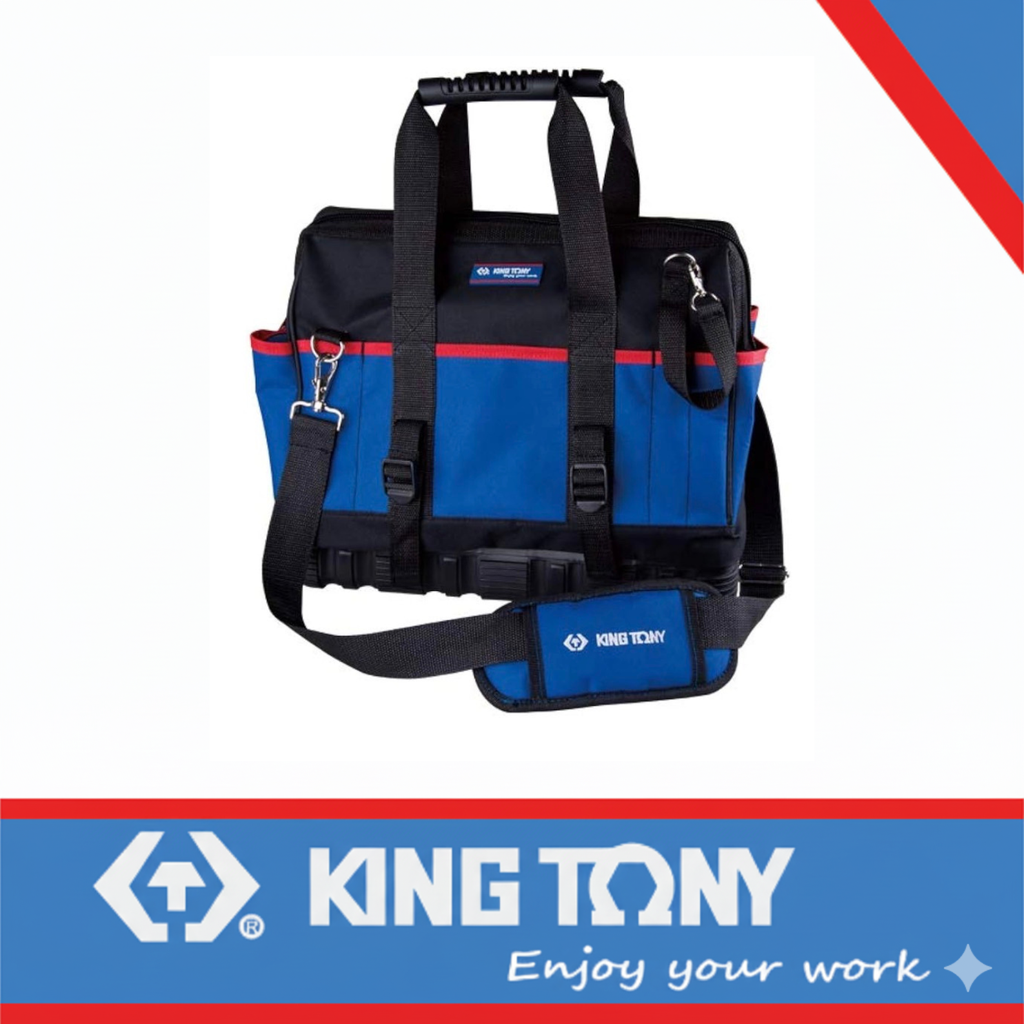 [87722B] Tool Bag Fabric & Rubber Base King Tony