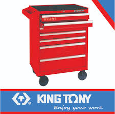 [87434-7B] Tool Trolley 7 Drawer Ball Bearing Slides King Tony