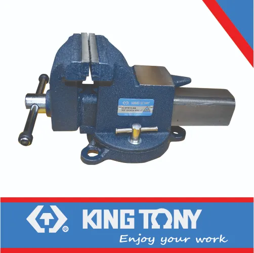 [9TZ11-10-J] Bench Vice Swivel Base 250mm King Tony