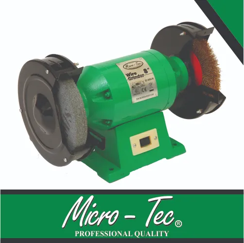 Bench Grinder & Wire Wheel 200mm 750w Micro-Tec
