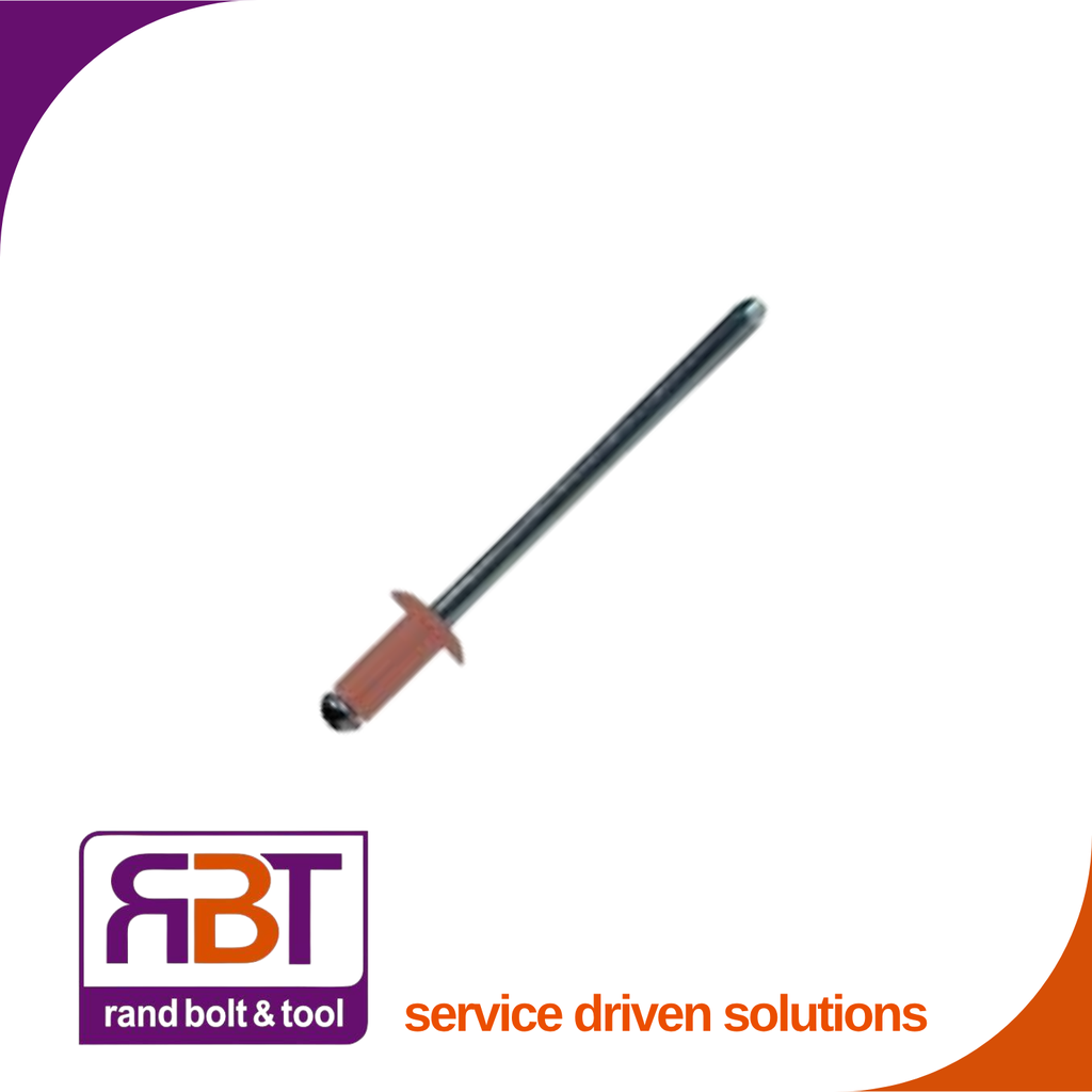 Pop Rivet 4.8 x 10 Alu-Stl/Mdr Red (8.5-11.5)