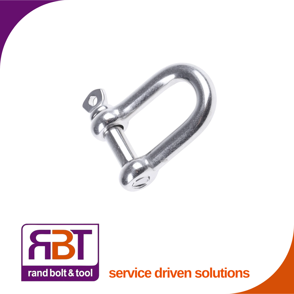 [82101Z10] D-Shackle 10mm Zinc Plated