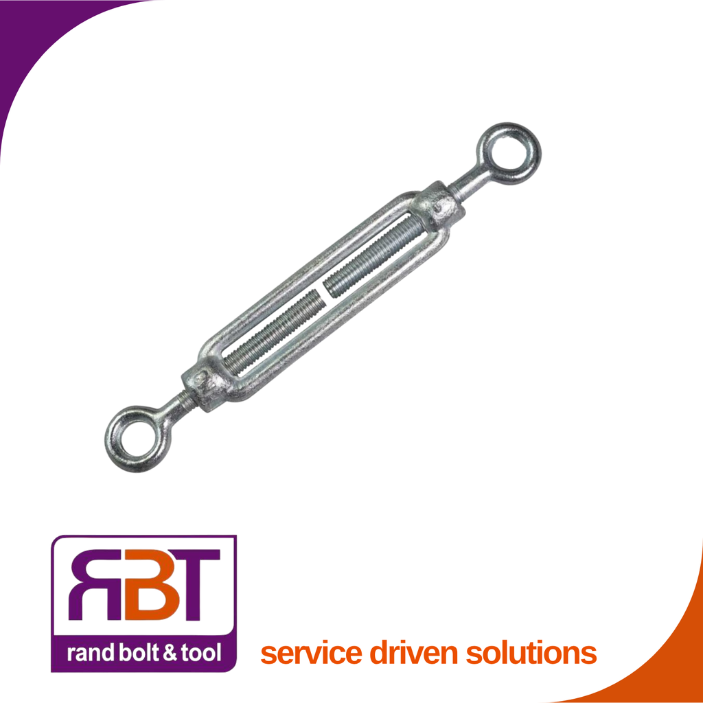 Turn Buckle 12mm Eye Eye Zinc Plated