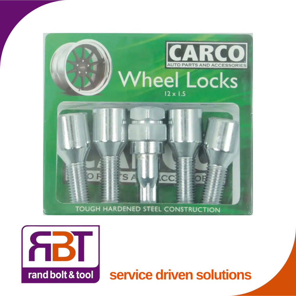 Wheel Lock Bolt Set M12 x 1.5 x 30mm 