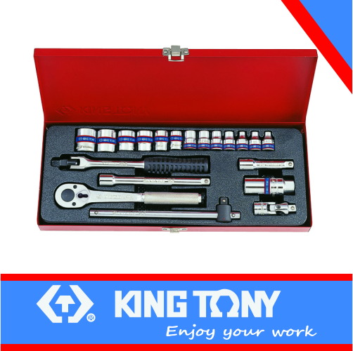 [3020MR] Socket Set 3/8dr 6-22mm 22pc King Tony King Tony