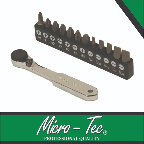 [MBDW2] Ratchet & Bit Set 12pc Micro-Tec