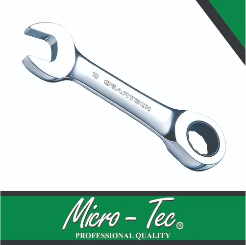 [GLM0010M] Combination 10mm Wrench Ratchet Type Stubby Micro-Tec