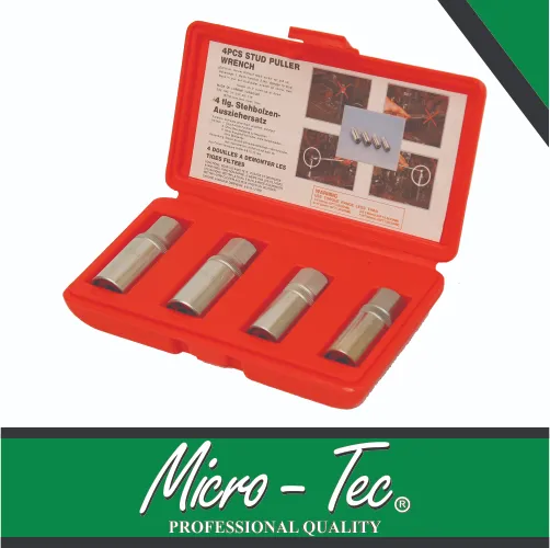 [I050074] Stud Extractor Set 6-12mm 4pc Micro-Tec