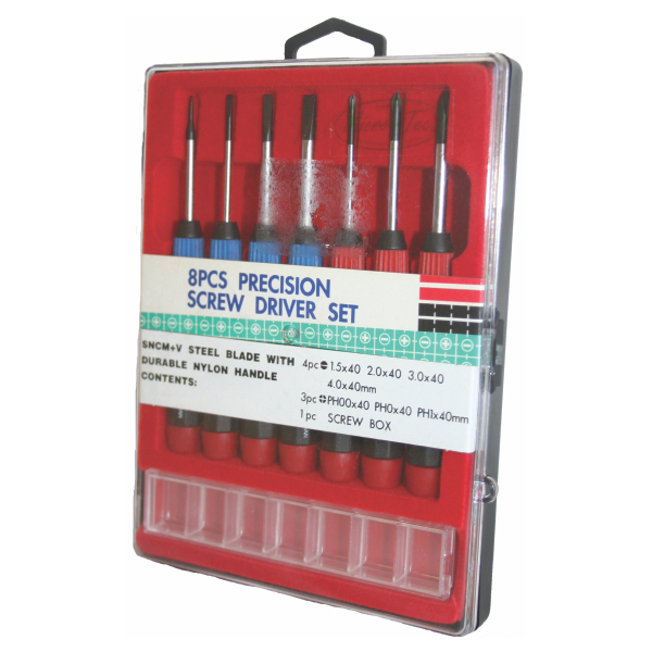 Screwdriver Set Precision 8pc Micro-Tec