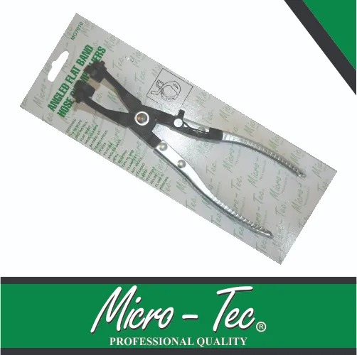 [M007010] Plier Hose Clamp Flat Nose Angled Micro-Tec
