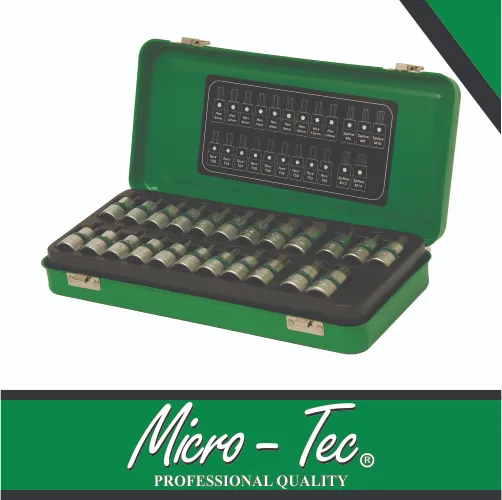 Socket Bit Set Hex, Spline & Torx 23pc Micro-Tec