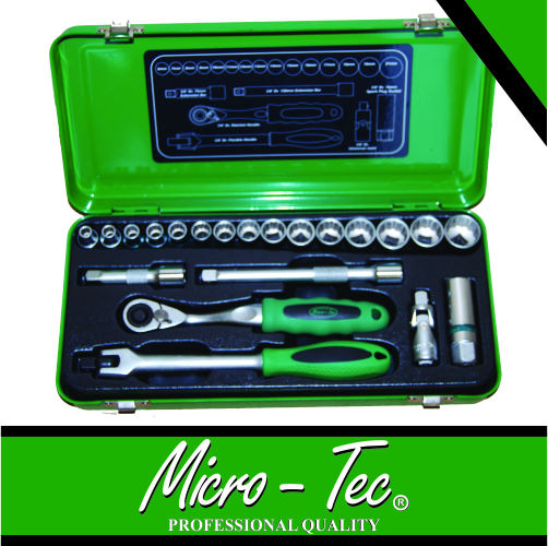 [MSS210] Socket Set 3/8dr 6-21mm 21pc Micro-Tec