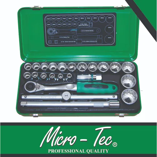 [MSS240] Socket Set 1/2dr 8-32mm 24pc Micro-Tec