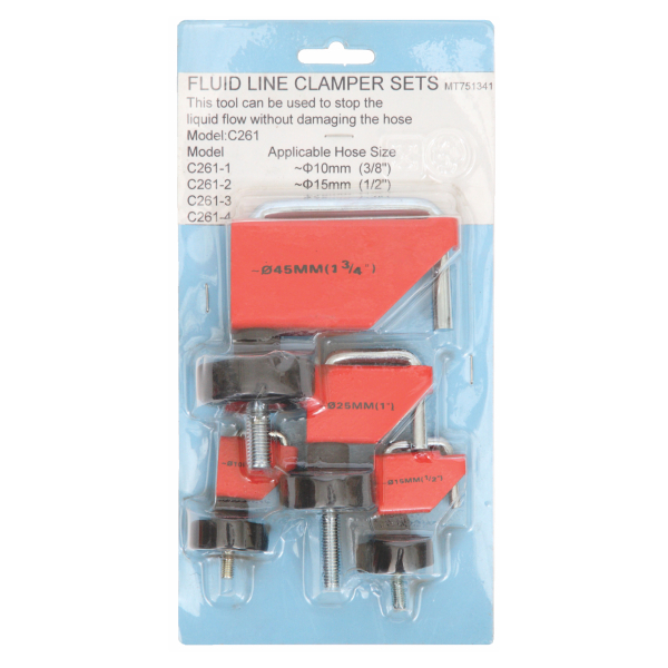 Auto Kit Fluid Line Clamp 4pc Micro-Tec
