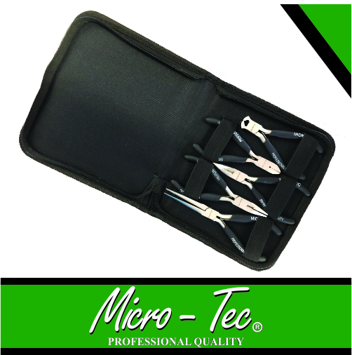 Plier Set Mini Precision 5pc Micro-Tec