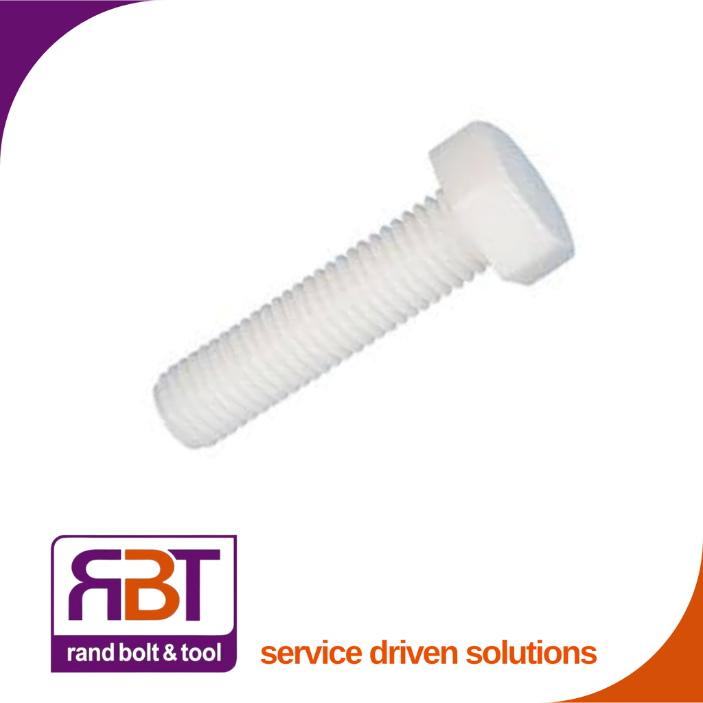 [933N625] Set Screw M6 x 25mm Nylon DIN 933 