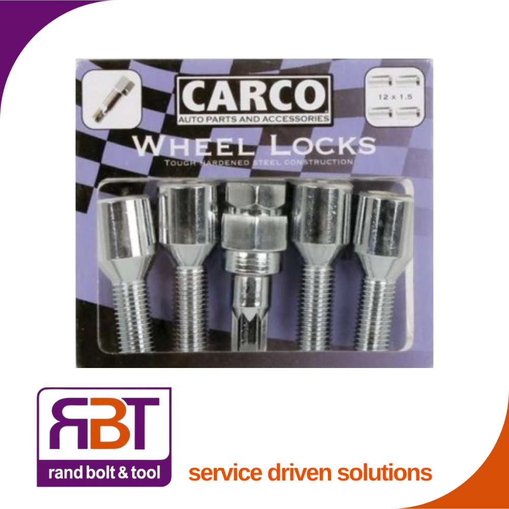 Wheel Lock Tuner Bolt Set M12 x 1.5 x 30mm  