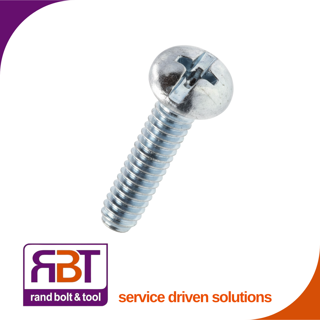 [7985CZ620] Machine Screw M6 x 20mm Pan Combination Zinc Plated Gr.4.8 DIN 7985C