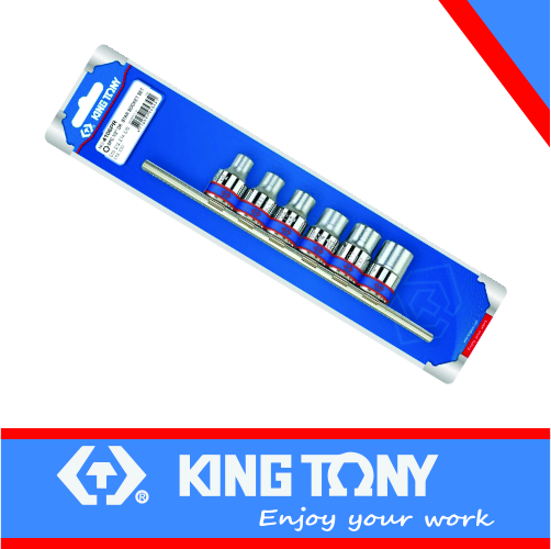 Socket Set E10-E20 Female Torx 1/2dr 6pc King Tony