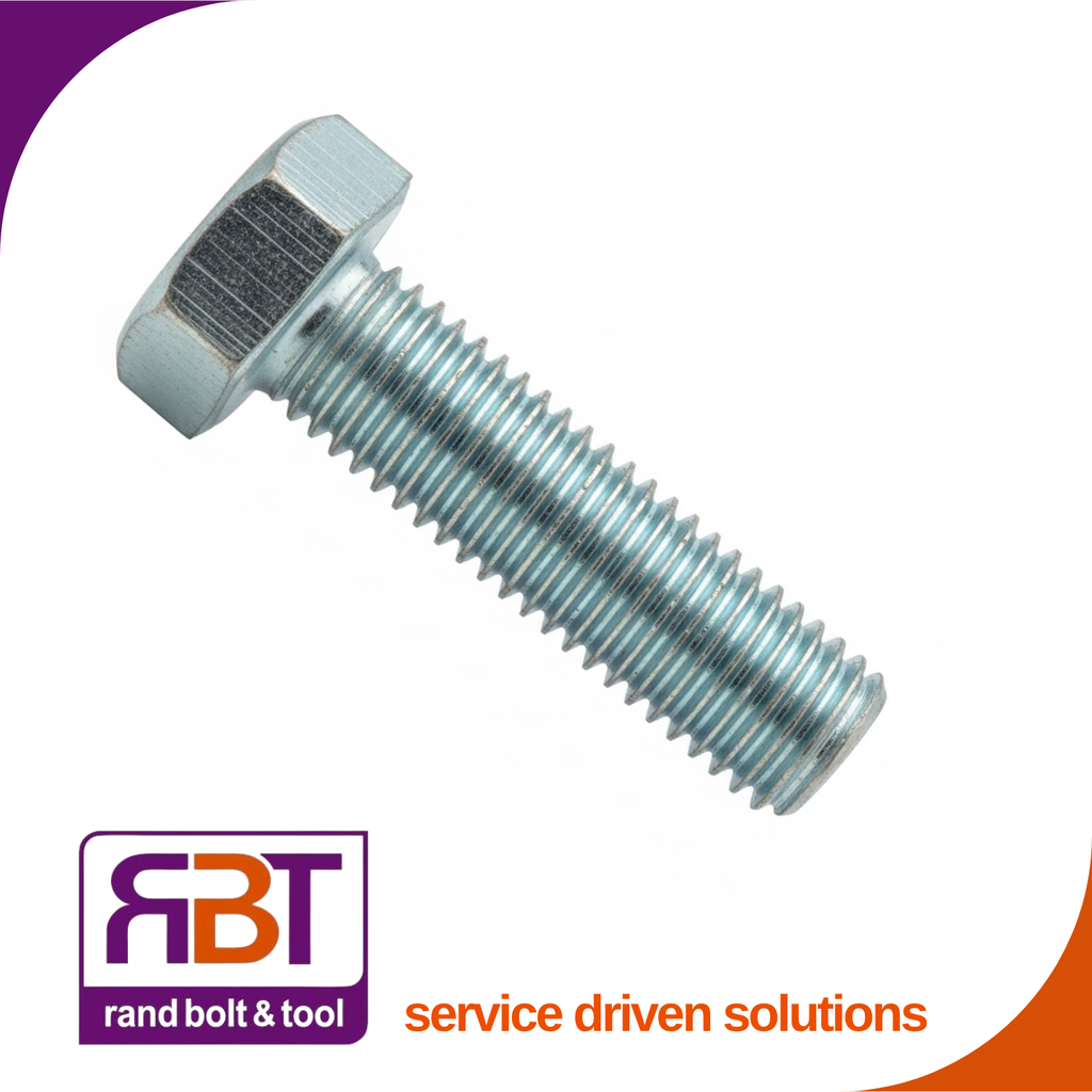 [961FZ81012550] Set Screw M10 x 1.25 x 50mm Metric Fine Zinc Plated Gr.8.8 DIN 961  