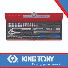 [2540MR] Socket Set 1/4dr With Bits 4-13mm 39pc 6pt King Tony