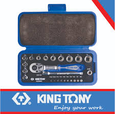 Socket Bits 1/4 Metric 4-13mm 6P 25pc King Tony