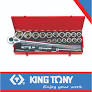 [6224CR] Socket Set 3/4dr Combination Metric / SAE 12pt 24pc King Tony