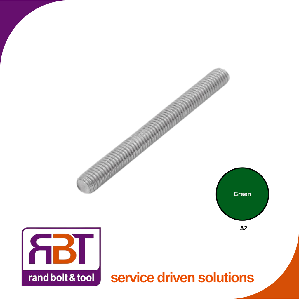 Threaded Rod M5 x 1m A2 Stainless Steel DIN 976