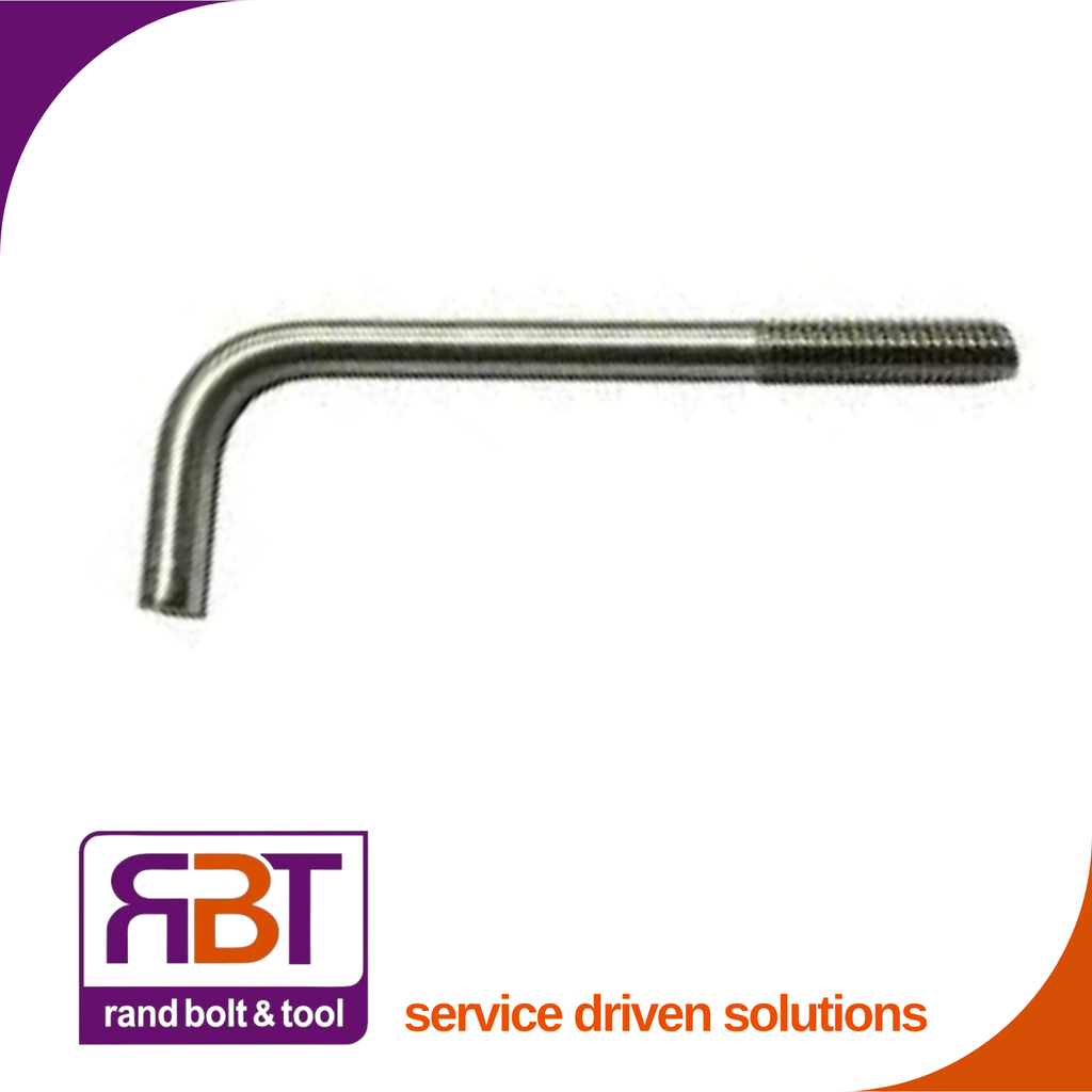 Foundation Bolt M24 x 100 x 800mm Blk Gr.4