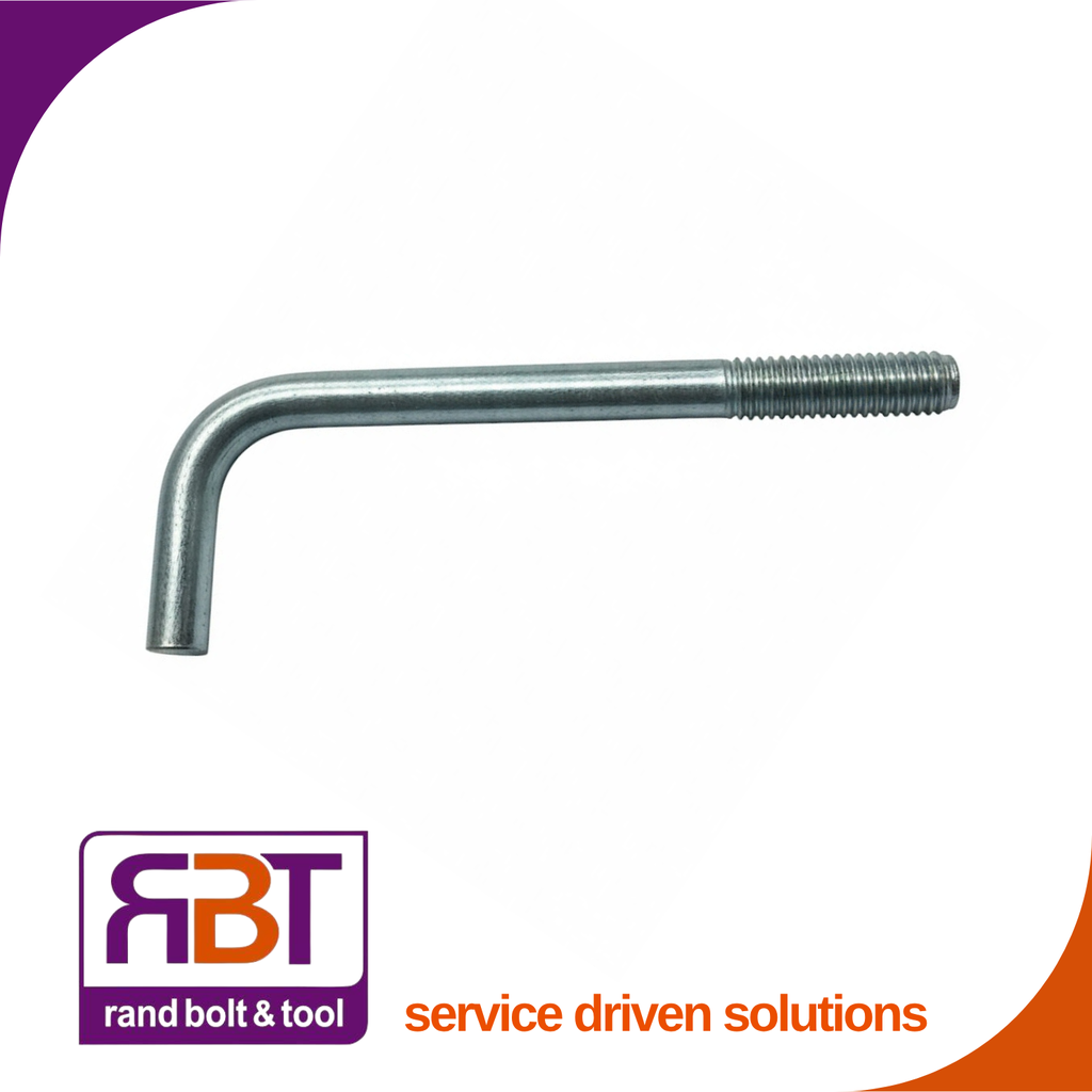 Foundation Bolt M20 x 100 x 600mm Zp Gr.4