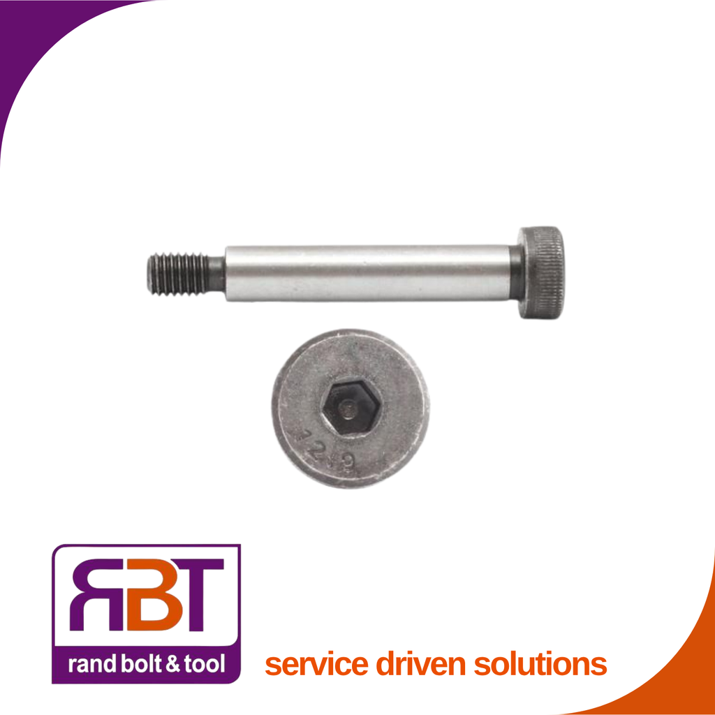 Shoulder Bolt 3/8-5/16 x 1' BSW Black Gr.12.9 BS 2470