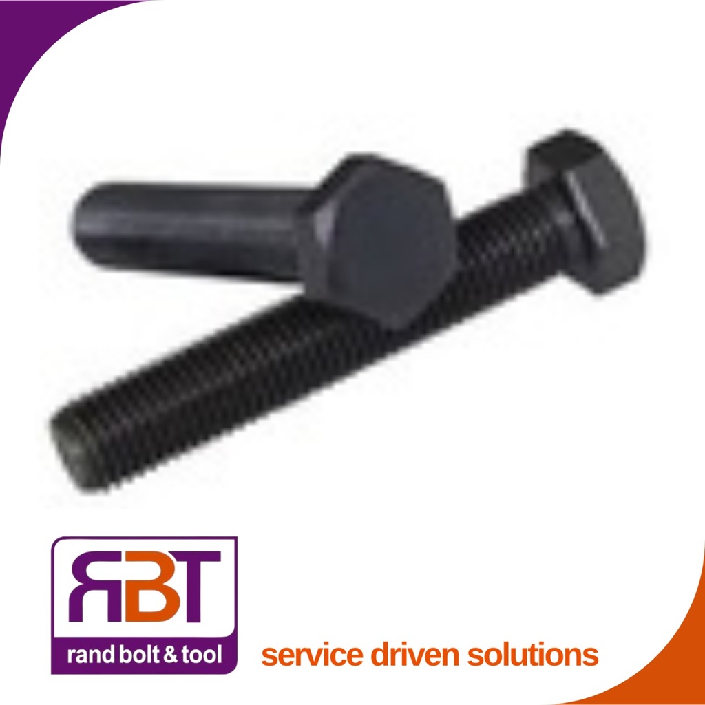 Set Screw M12 x 55mm Black Gr.4.8 DIN 558