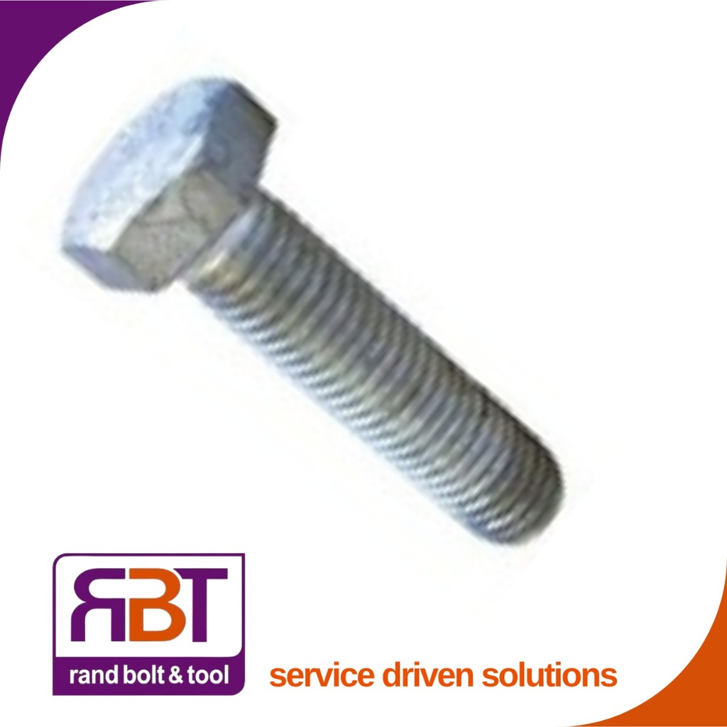 Set Screw M16 x 75mm 25kg 25kg Hot Dip Galvanized Gr.4.8 (tba) DIN 558