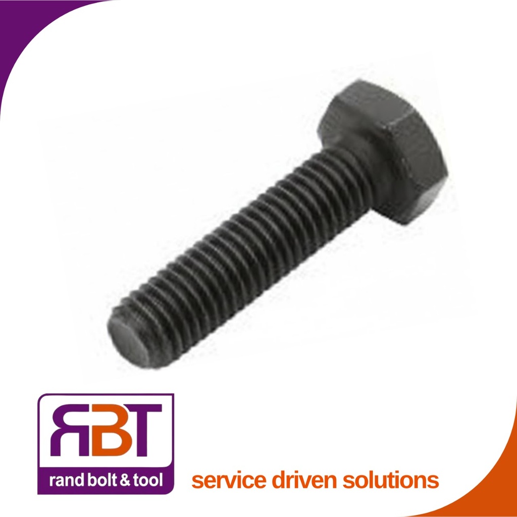Set Screw M12 x 1.25 x 60mm Jap Fine Black Gr.8.8 DIN 961
