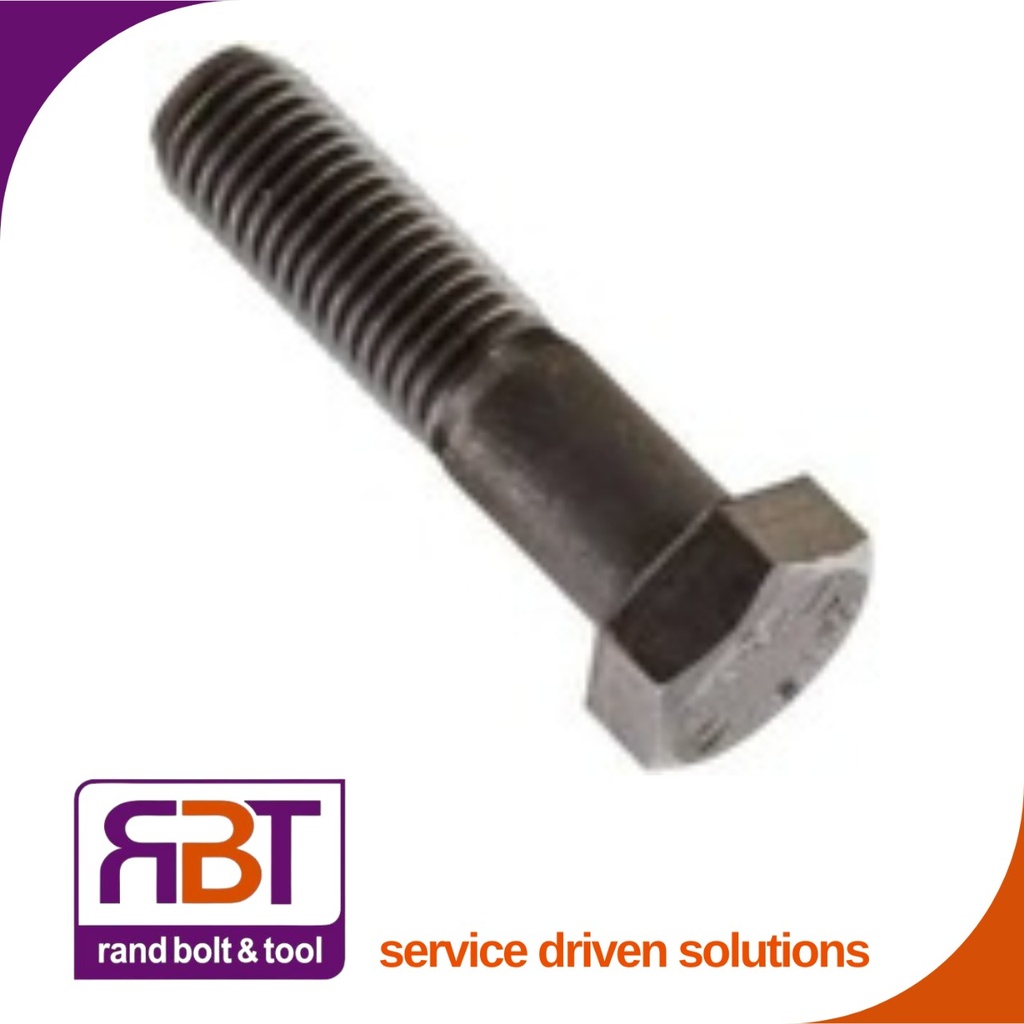 Bolt M20 x 180mm Black Gr.4.8 DIN 601