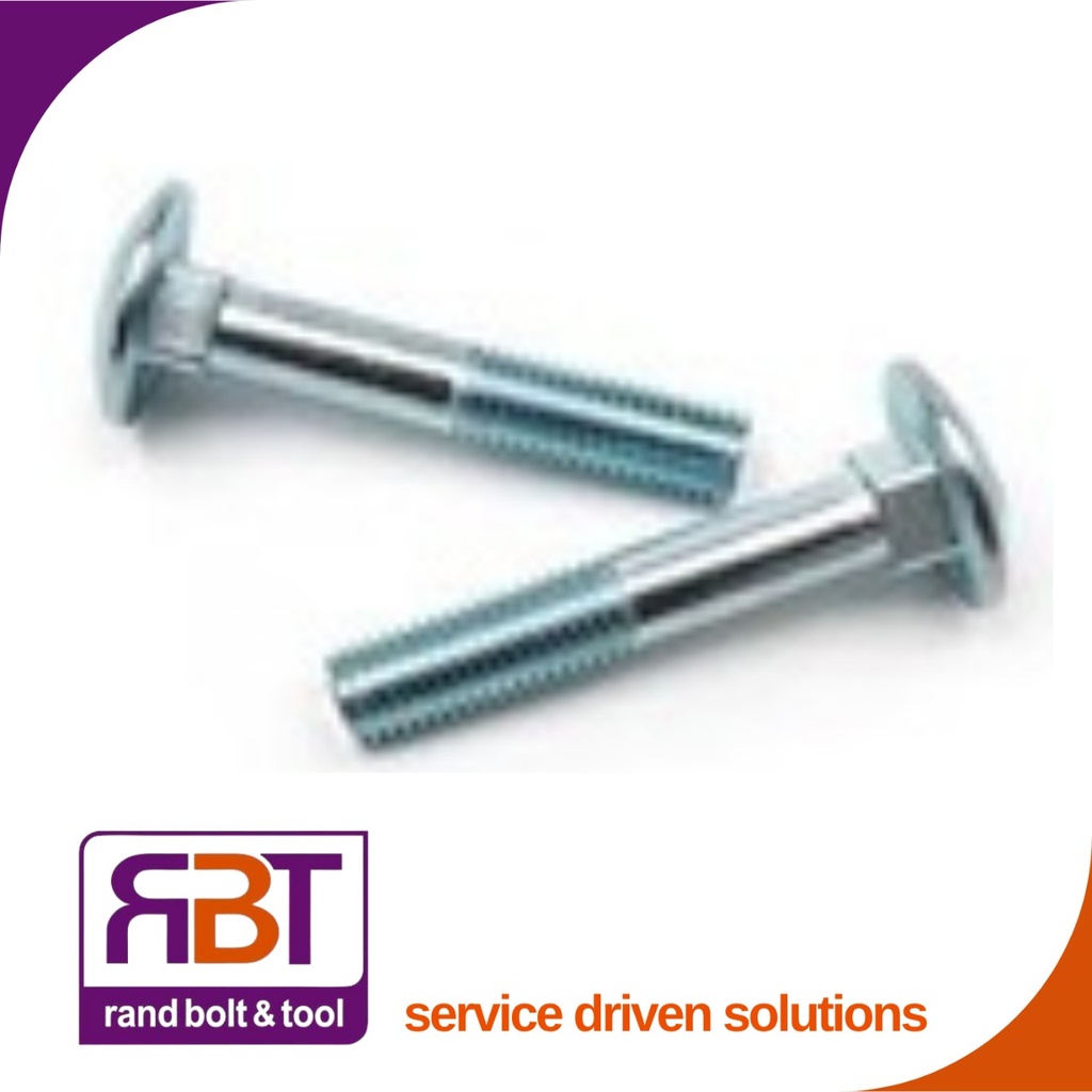 Cup Square M8 x 65mm Zinc Plated Gr.4.8 DIN 603
