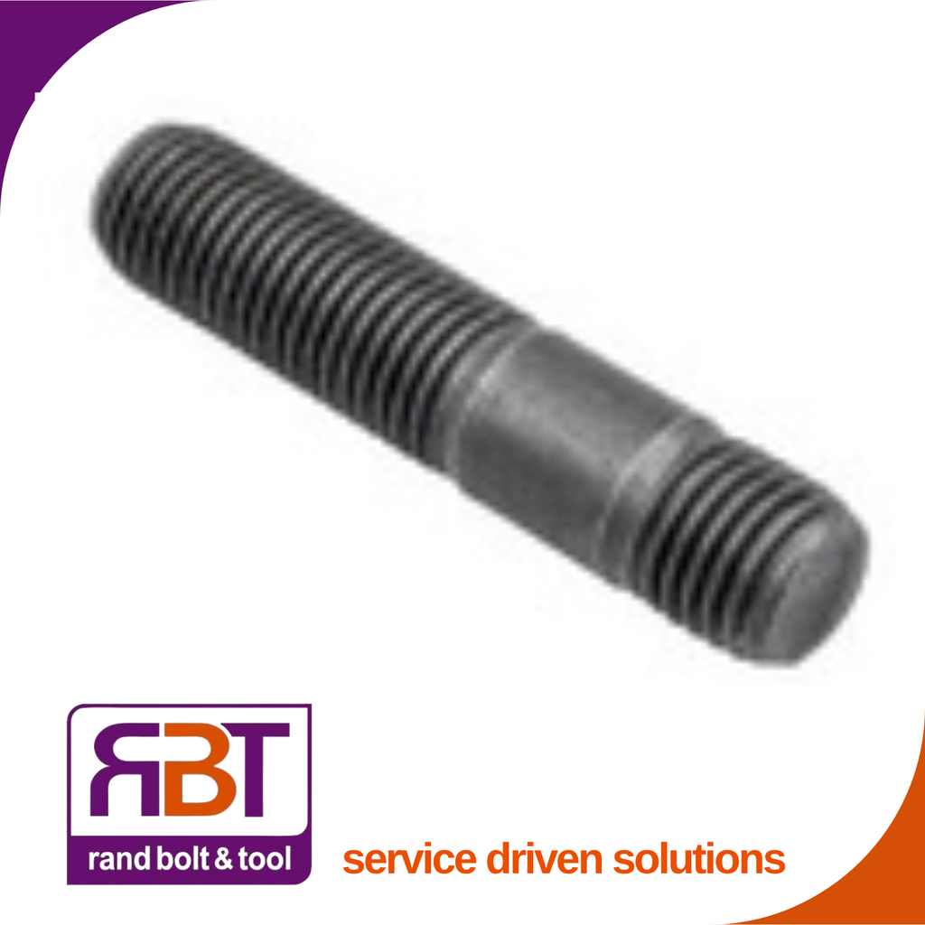 Stud M10 x 1.25 x 35mm Metric Fine Exhaust Manifold Black Gr.8 DIN 938